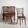 Antique bentwood dining chairs (circa 1920). Set of 6, no. 2