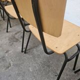 Lot of 6 bistro chairs from the 1980s