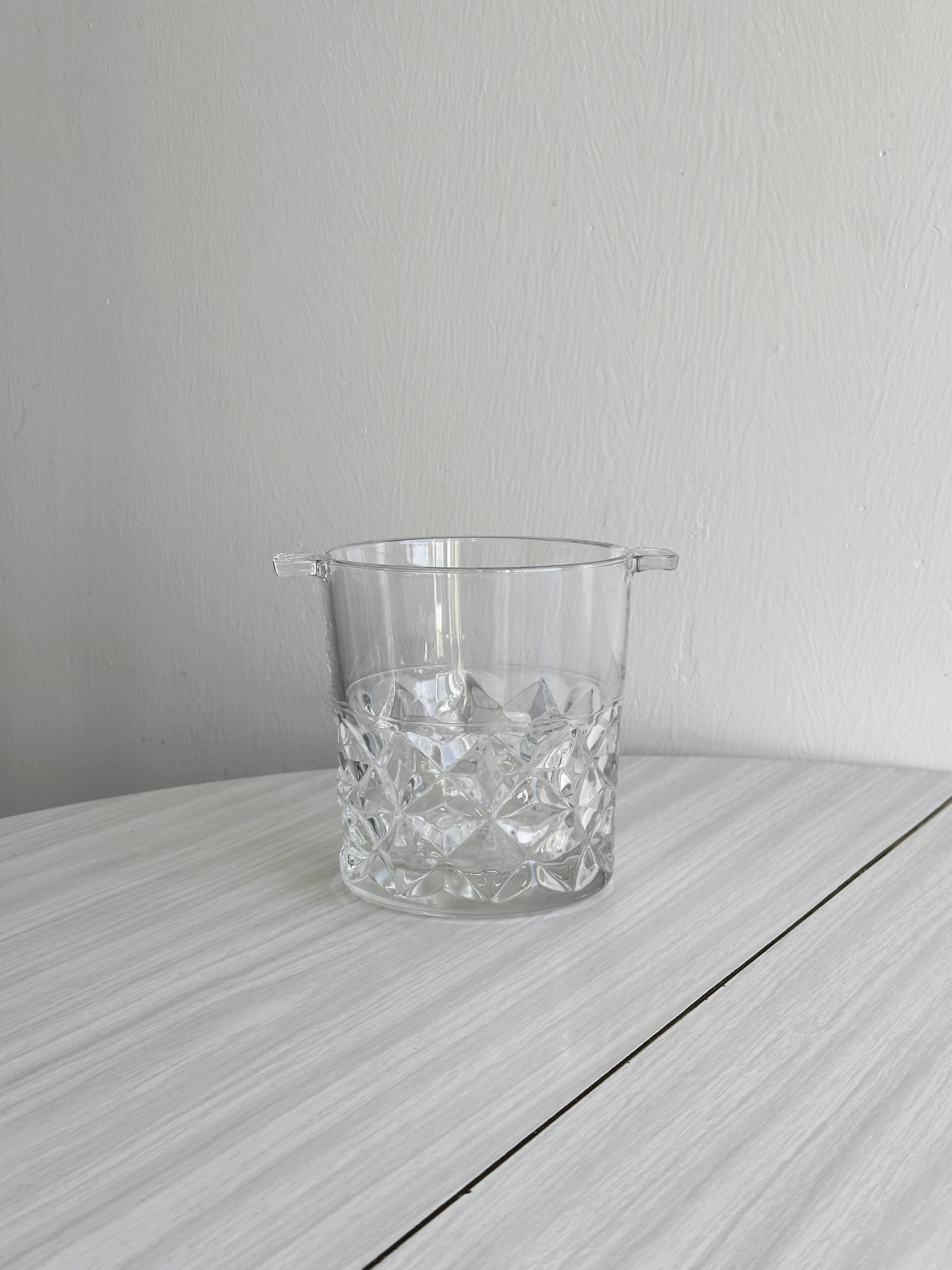 Seau à glace en verre épais
