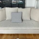 2 sofas caravane thala (220x105x70cm) in stretch fabric + 1 pouf