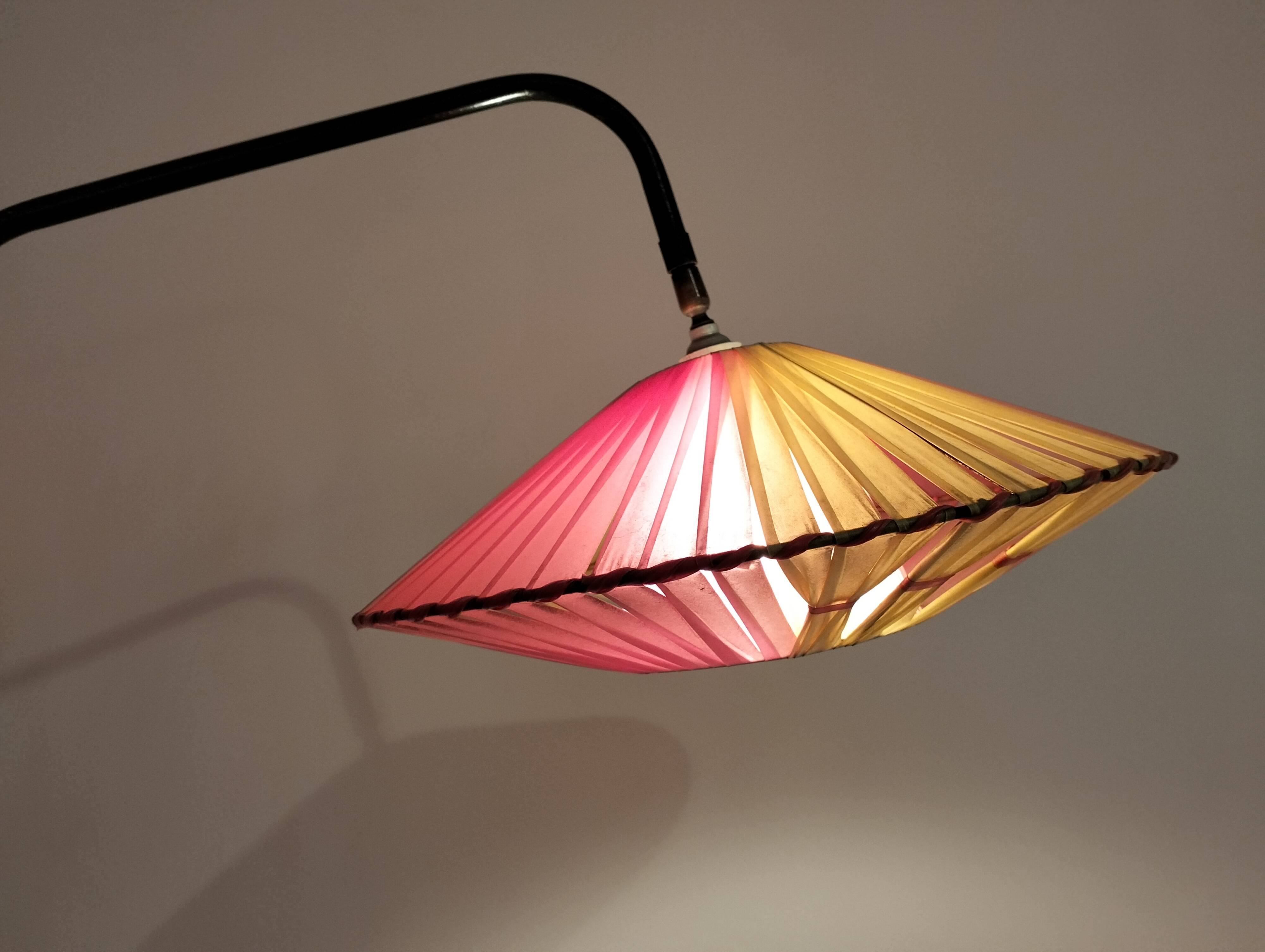 Vintage floor lamp from the 1960s for bedroom or living room.