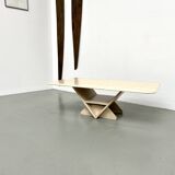 Travertine coffee table, Italy 1970