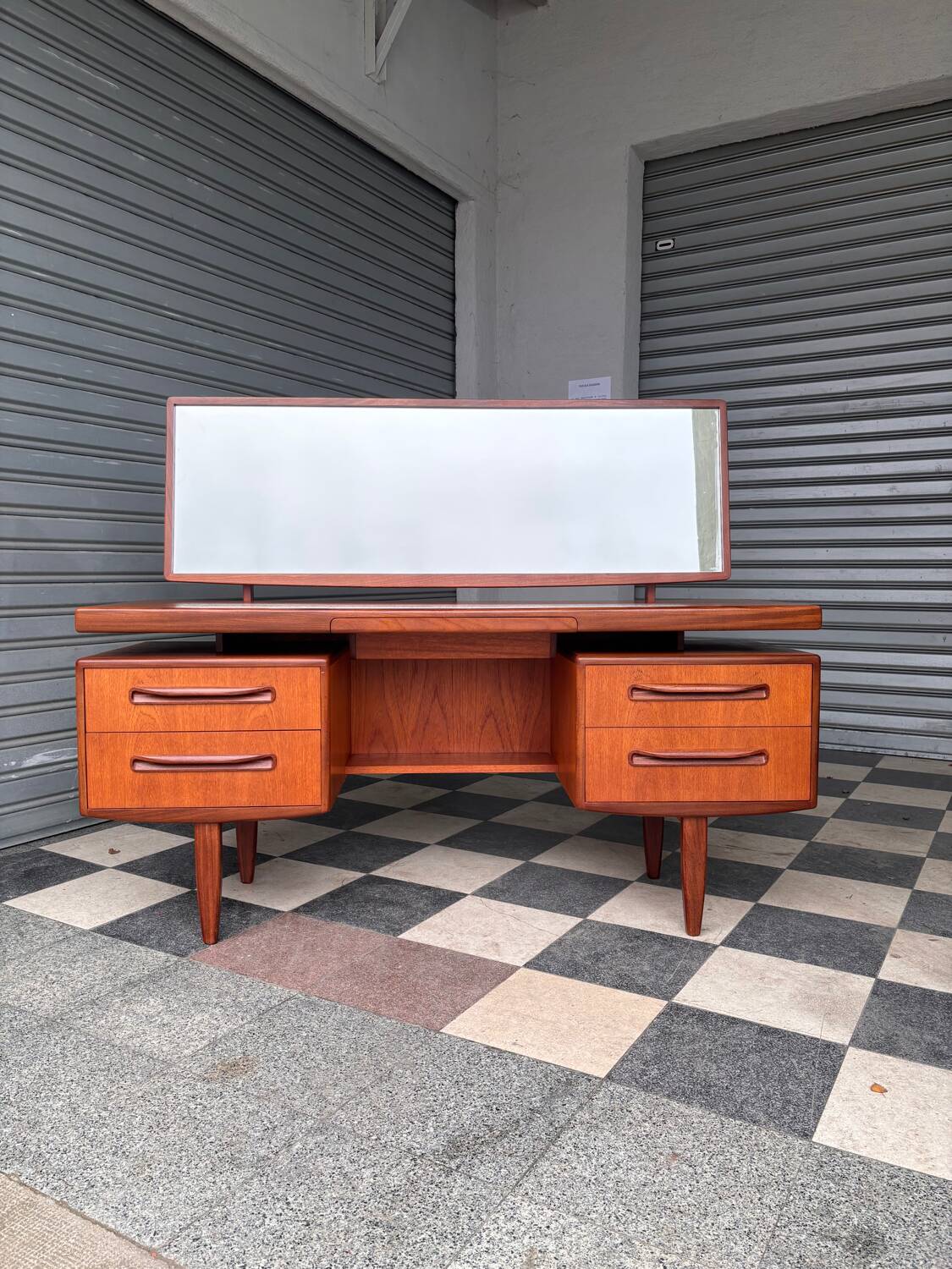 Gplan teak dressing table / desk / console