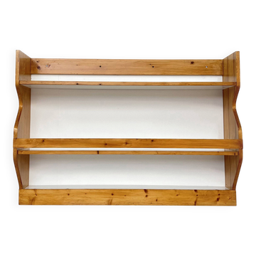 Wall-mounted pine sideboard by Charlotte Perriand from Les Arcs 1800, circa 1970.
