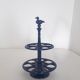 Vintage egg holder - Midnight blue enamelled cast iron - 1960