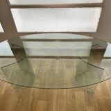 FIAM Italia, oval glass dining table