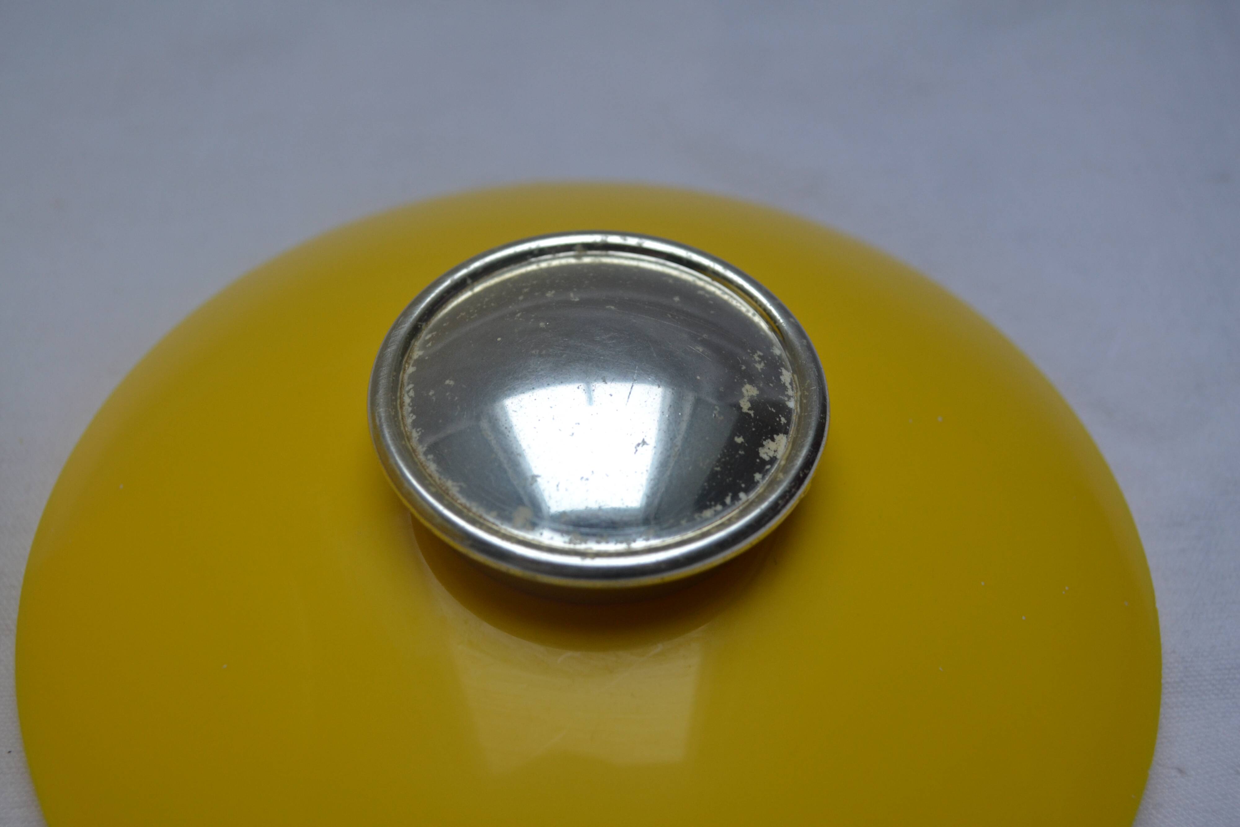 Vintage 70s yellow ice bucket