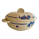 Vintage faience soup tureen Salins