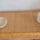 Vintage rattan chest of drawers