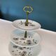 Silent Servant 3-Tiered Limoges Porcelain – Floral Decoration "Montjoie"