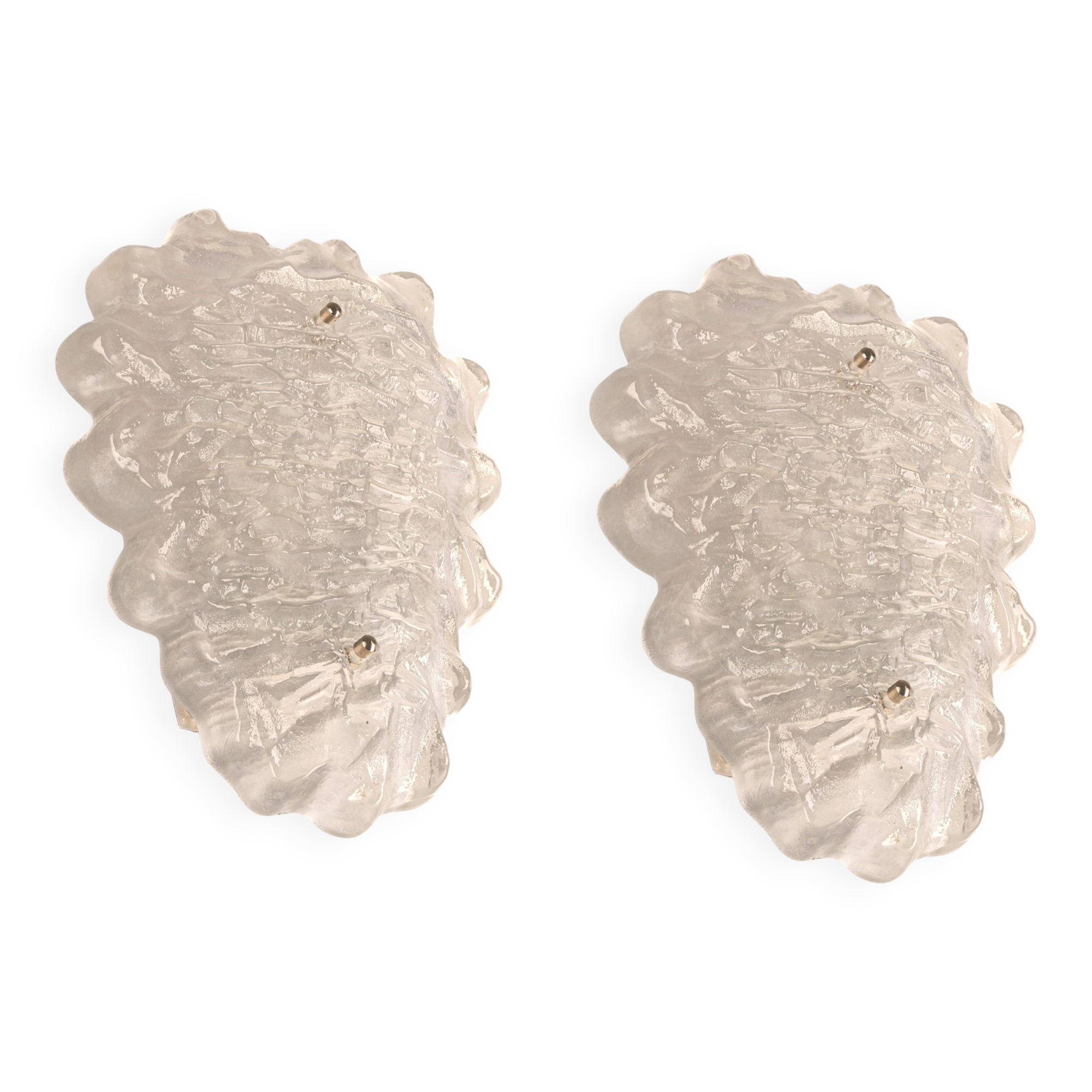 Crystal Glass Sputnik Wall Light by Peill & Putzler, Germany