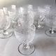Acid-etched Baccarat glasses