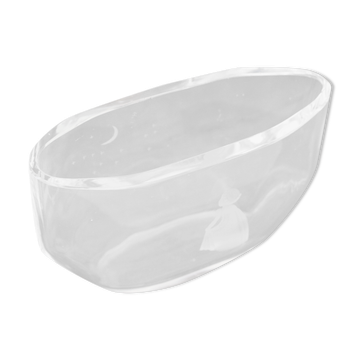 Vase Orrefors gravé par Edvin Ohrstrom