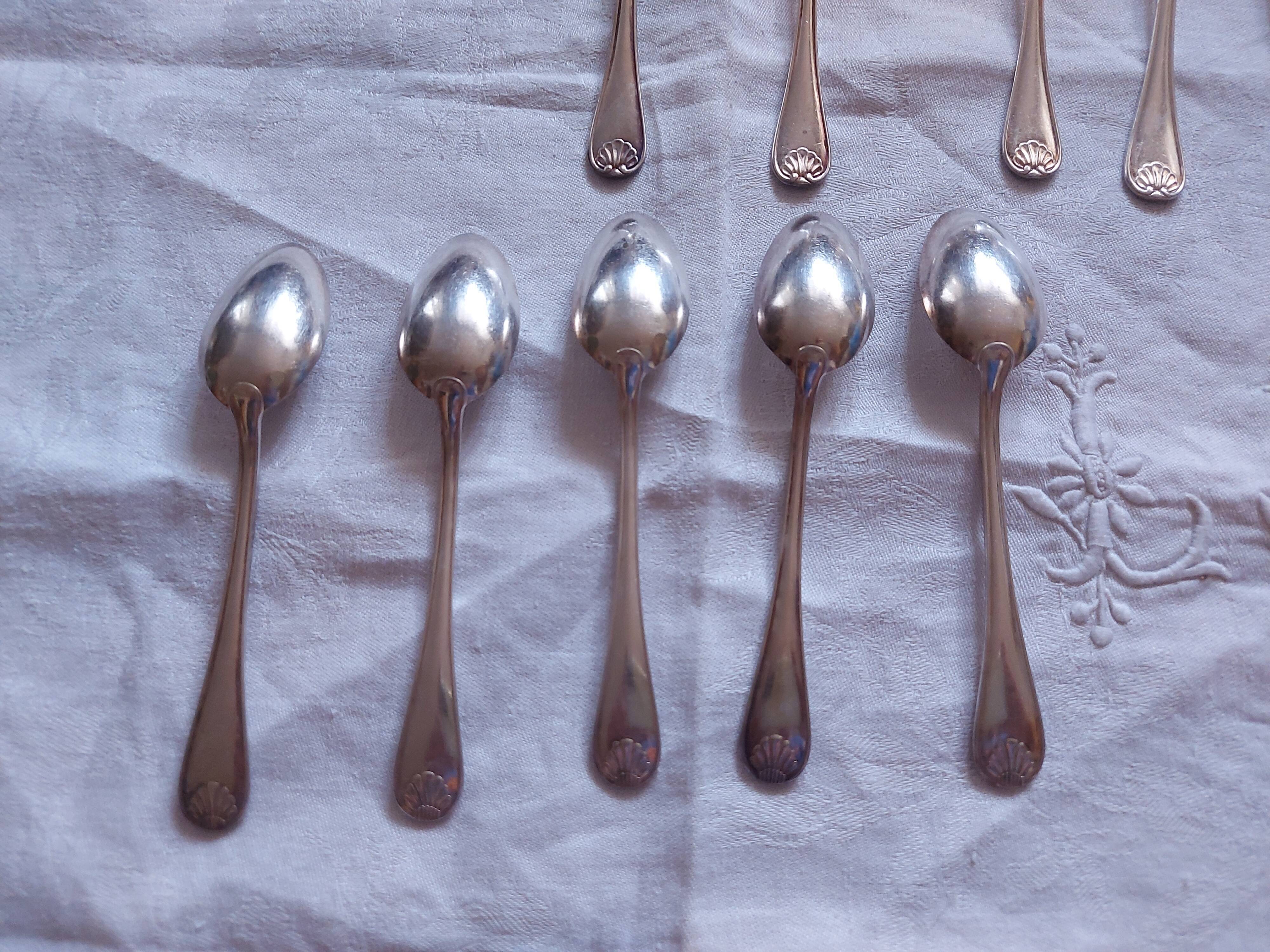 Cutlery in silvered metal, goldsmith Mondial
