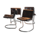 Lot de 4 chaises italiennes, années 70.