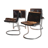 Set of 4 Italian chairs, 1970s.