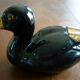 Vintage black and gold decorative duck