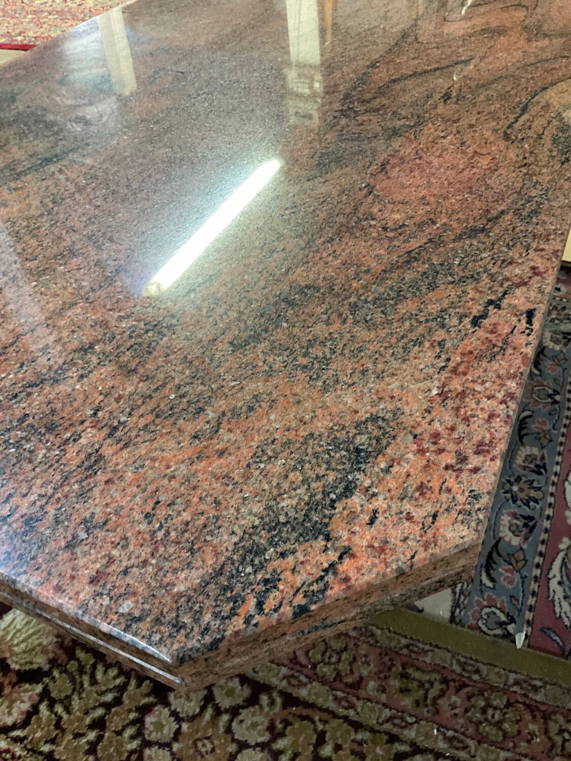 Vintage granite coffee table from the 80s