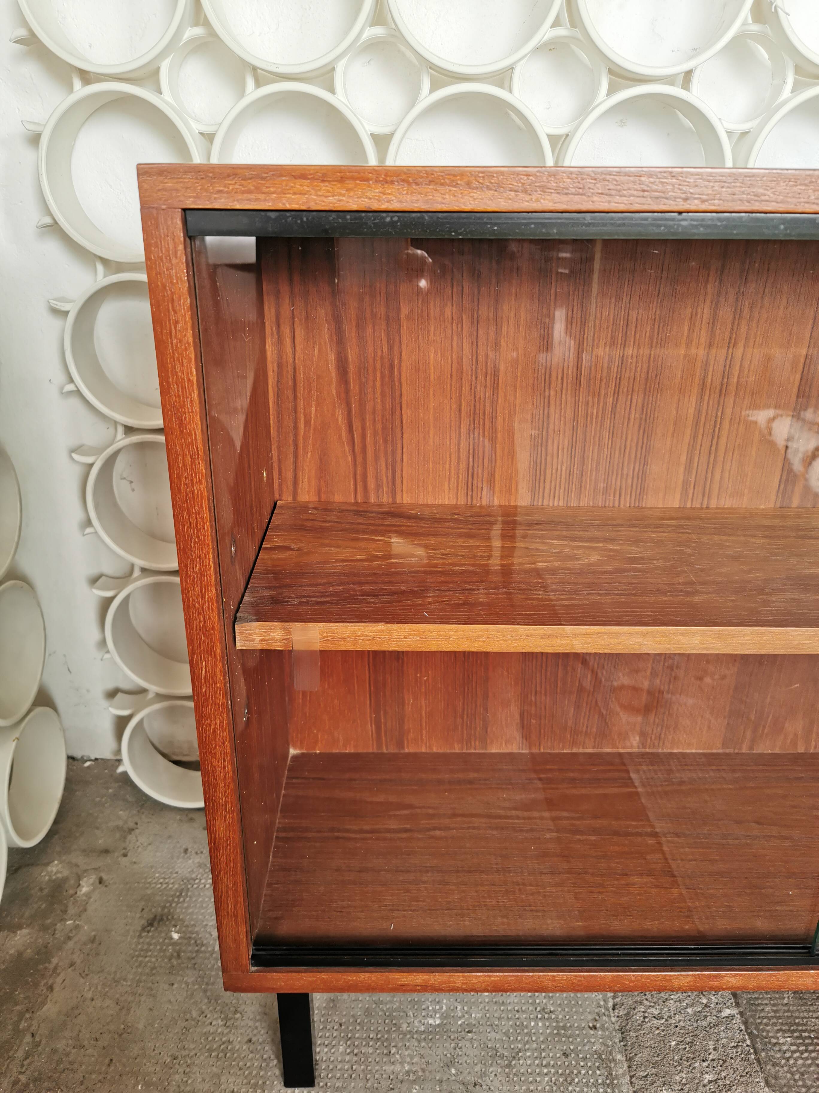 Narrow glass shelf from the 1960s