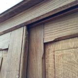 Enfilade meuble de métier chêne coulissant XL