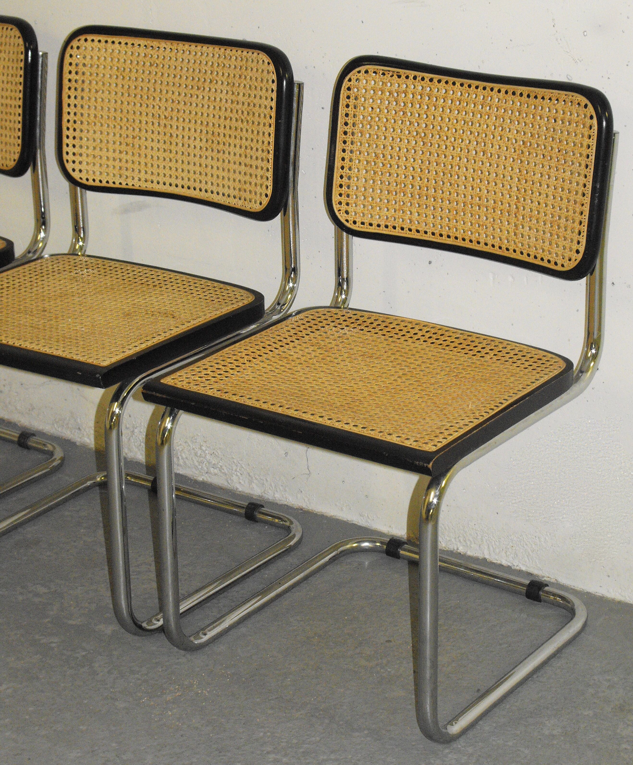 Set of 3 chairs B32 by Marcel Breuer