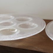 Set of 2 Kosta Boda oyster plates Sweden