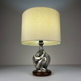 Vintage silver table lamp man and woman by Ottaviani, Italy, 1970s.