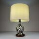 Vintage silver table lamp man and woman by Ottaviani, Italy, 1970s.