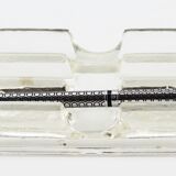 Old molded glass pen holder