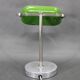 Lampe de table de banquier Art déco en nickel des années 1940, Tchécoslovaquie