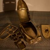 Encrier en laiton, Angleterre 1930