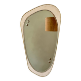 Asymmetrical gold wall mirror rearview mirror