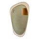 Asymmetrical gold wall mirror rearview mirror