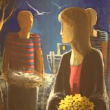 Italian signed painting from 20th century