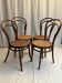 Ensemble de chaises cannées en bois courbé Thonet, années 30-40