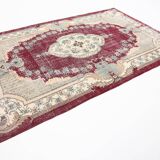 7x11 Wine Red & Beige Classic Persian Rug, 201x323 Cm