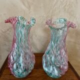 Pair of Clichy vases