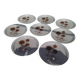 Sarreguemines Burgundy Stoneware Dessert Plate