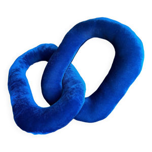 coussin maillon en velours