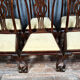 Series of 6 Chippendale mahogany chairs circa 1900