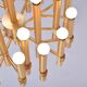 Golden chandelier by Angelo Brotto for Esperia Italia