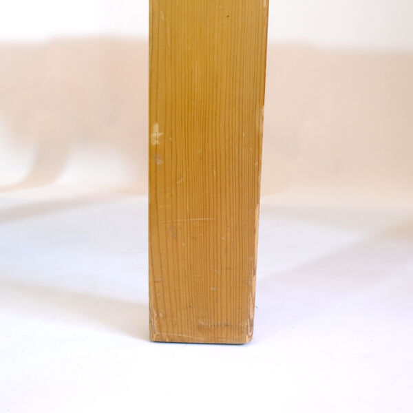 Table à manger en pin à rallonges des années 1980.