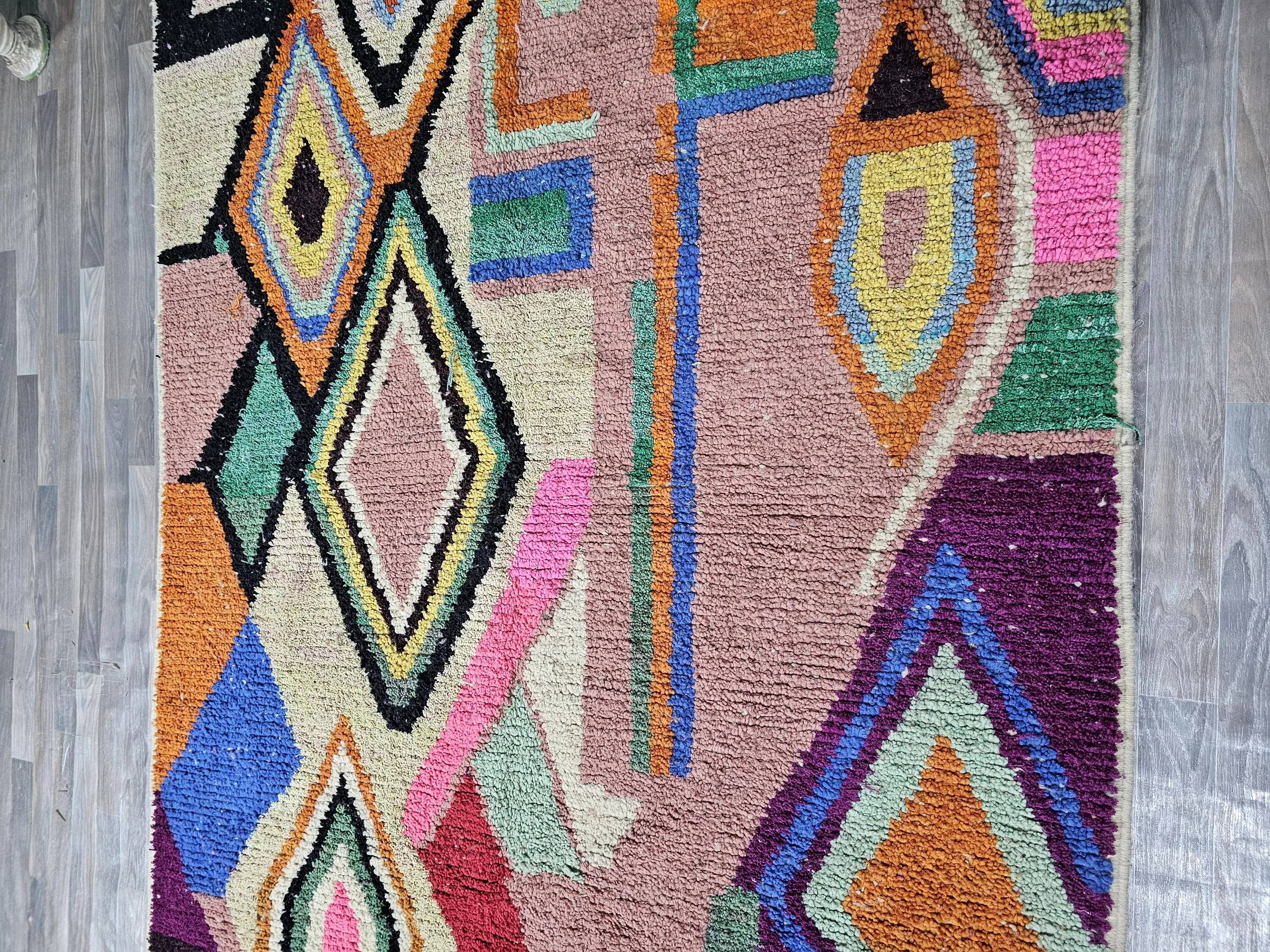 Tapis artisanal en laine du Maroc 3 x 2 m