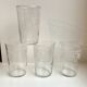 Lot de 4 verres à eau gravés années 50-60