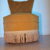 Mustard toad armchair