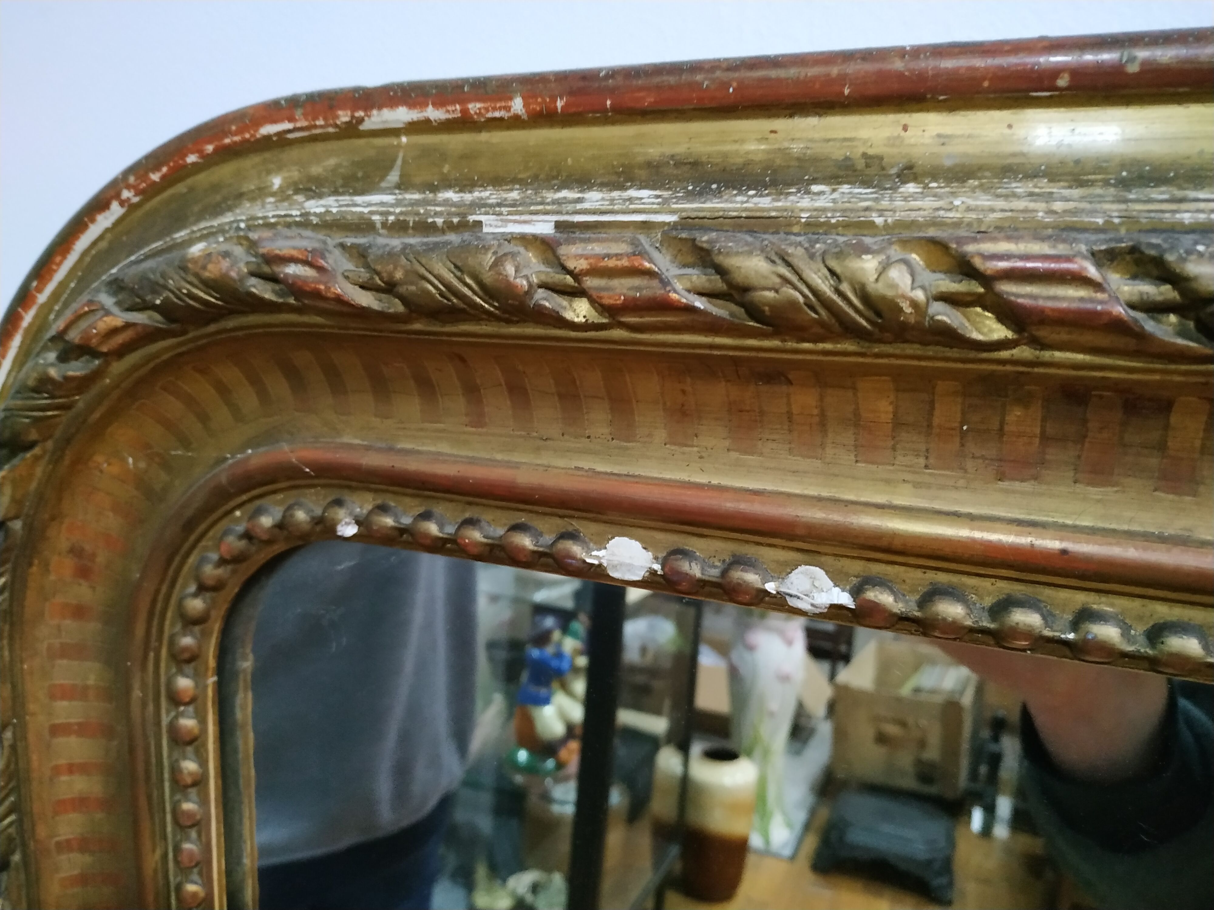 Golden Louis Philippe mirror