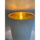 Green-sea brushed gold brass murano glass table lamp