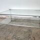 Pierre Vandel Paris glass and plexiglass coffee table