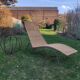 Deck chair, designer sun lounger