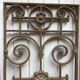 2 cast iron door grilles